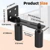 MeBantoo Heavy Duty Sliding Gate Guide Roller Hardware Kit, 4"