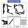 Fence Gate Kit Gate Hardware, 2 Set Anti Sag Gate
