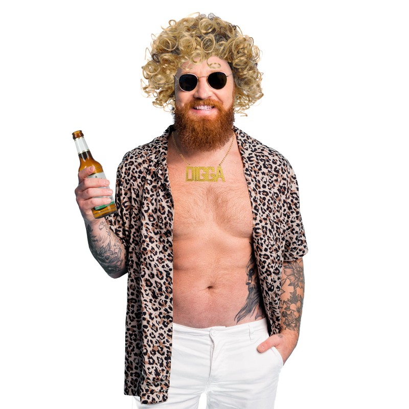 KarneLux Men's Wig Curls – Men's Wig 70s Disco Outfit