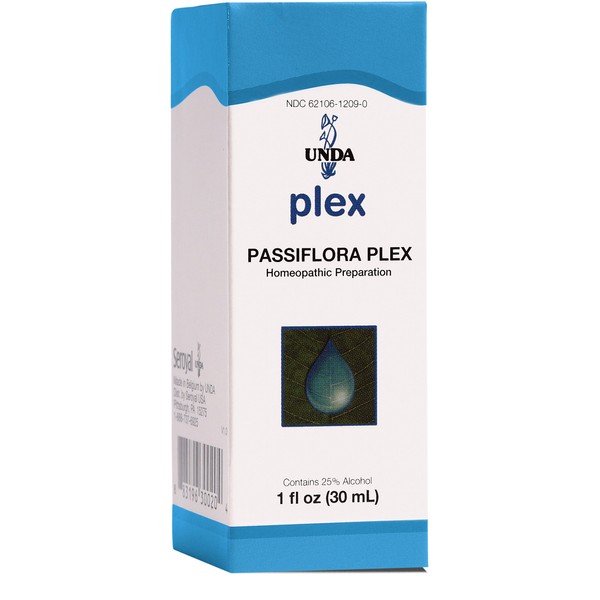 UNDA - Passiflora Plex - Homeopathic - Temporary Relief of Symptoms associated with Irregular Sleep - 1 fl. oz.