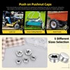 Mardatt 80Pcs Push on Pushnut Cap Stud 1/2", 1/4", 5/16",