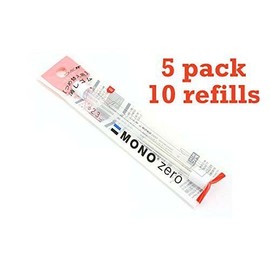 5-Packs Tombow Mono Zero Eraser Refill, Round Tip (57307) 5-Packs