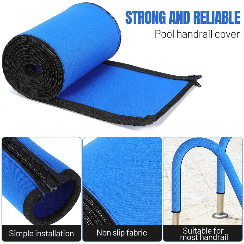 Ciweisah Pool Handrail Covers Slip Resistant Rail Grip Swim Railing