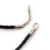 Avalaya Brick Red Shell-Composite Black Faux Leather Cord Stunning Necklace/