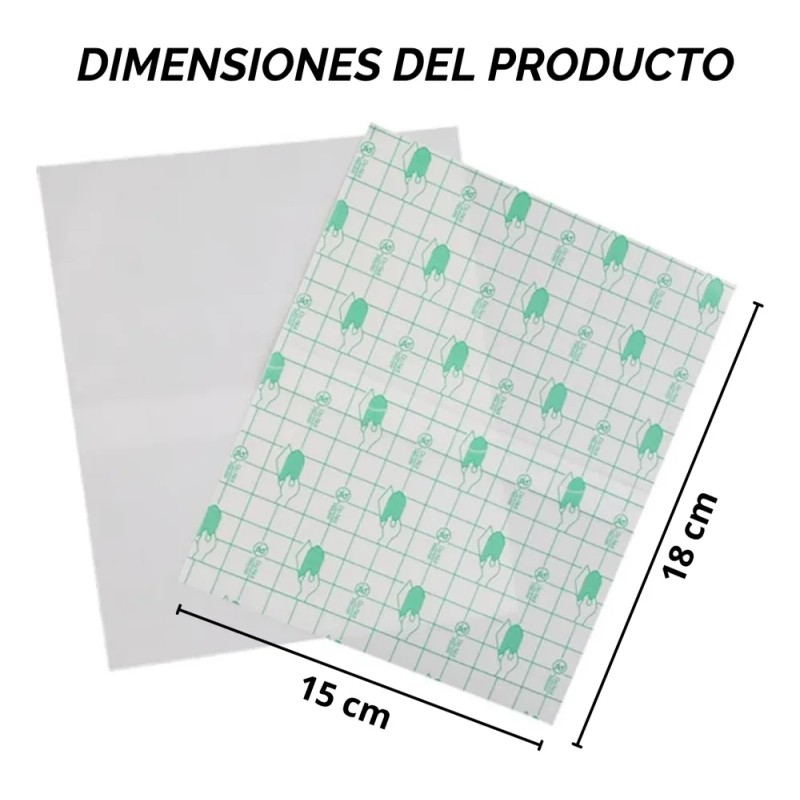 Parche Curación Film Protector Para Tatuaje 10 Pzs 15x18cm 10
