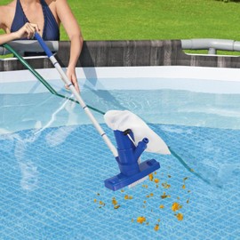 Vacuum for Pool | Manual Pool Vacuum | 5 Sections Telescopic Pole Underwater Equipment for Garden Fountain Spa Pond Hot Tub Lake