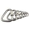 TopHomer Carabiner Buckle, 2PCS 12mm Triangle Link Chains, Stainless Steel