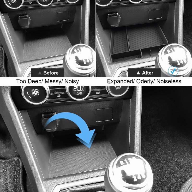 Coleya Centre Console Storage Box Compatible with Dacia Sandero 3