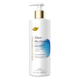 Dove Sérum Corporal en Crema Dermo Hidratante con Pro-Ceramidas que recupera la suavidad y luminosidad de la piel desde el primer uso 400 ml