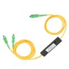 Elprico Fiber Optical Splitter,SC/APC Optical Splitter 1X2 PLC Singlemode Fiber
