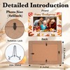 TIRYWT Thanksgiving Pumpkin Gifts, Fall Orange Maple Photo Frame 4x6,