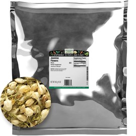 Frontier Co-op Dried Jasmine Flowers, 1lb Bulk Bag, Whole Jasmine Buds, Natural & Kosher Edible Flowers | Ideal for Jasmine Flowers Tea and Herbal Use