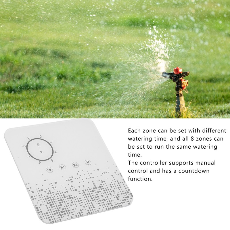 8 Zones Smart WiFi Sprinkler Controller Timing for Google Assistant