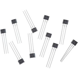 10 Pcs Hall Element 49E Oh49E Ss49E Linear Sensor Hall Sensor Hall Effect Sensors (Black)