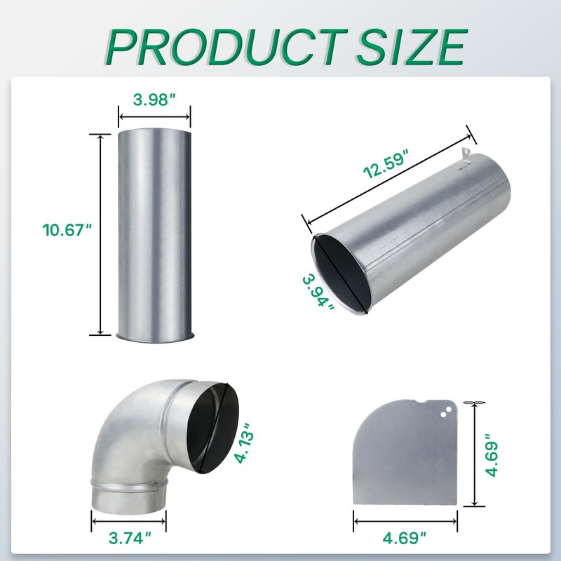 383EEL9001L 3911EZ9131X Upgraded Dryer Side Venting Kit Perfectly Compatible with