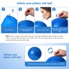 TRIXES Blue Pilates Ball Exercise Exercise Ball Made of PVC