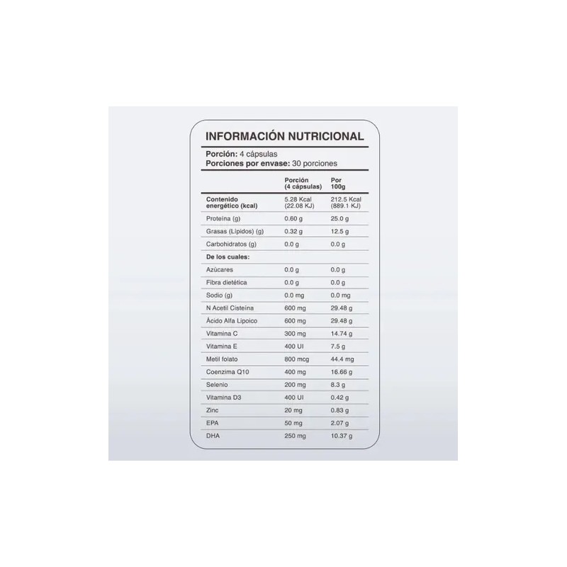 Baby Project Acido Alfa Lipoico 600mg Nac Coenzima Q10