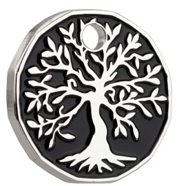 Harts 1 unit New Shape £1 coin Trolley Tokens Keyrings Supermarket Locker (Tree of Life)