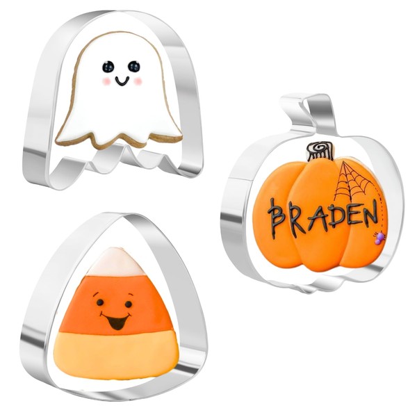 Large Size Halloween Cookie Cutters Set for Baking - Pumpkin,