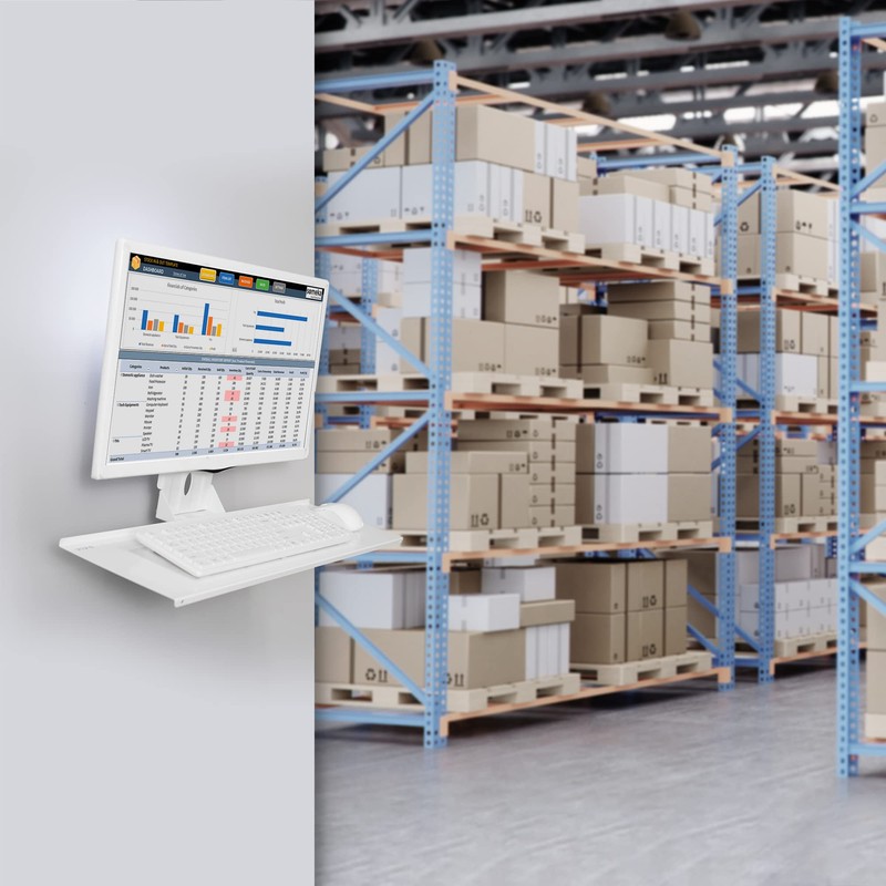 VIVO Computer Keyboard and Mouse Platform Tray VESA Mount Attachment