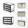 Gifturbo 3-Tier Mirror Black Jewelry Box,Jewelry Organizer Glass with 3