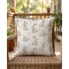 PreLiving Spring Easter Pillow Covers 20x20 Inch - Cute Bunny
