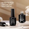 Beetles Juego Capas Uñas Capa Gel Base Color Transparente
