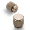 BUKOBYHE 10 Pack Kitchen Cabinet Knobs Champagne Bronze Knurled Cabinet