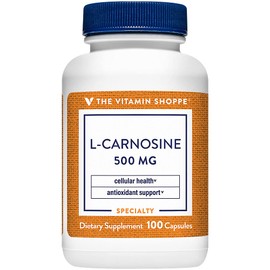 The Vitamin Shoppe L-Carnosine 500MG, Antioxidant That Supports Cardiovascular & Cellular Health (100 Capsules)