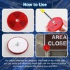 Abnaok 12 Pack Front Reflector Round Reflector for Driveway Fence