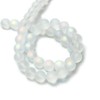100Pcs Matte Crystal Glass Beads,Moonstone Beads,Exquisite Mermaid Aurora Beads for