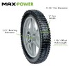 Maxpower 335112 Plastic Spoked Wheel, 12 Inch (Actual diameter is