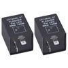 2Pcs LED Flasher 2‑Pin Electronic Relay Normally Open Car Turn