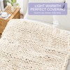 PurPlaisir Chunky Knit Blanket Crochet Blanket Thick Crochet Blanket Suitable
