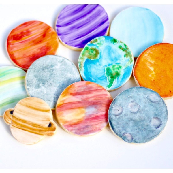 9 Ct. Astronomy Planet Cookie Set! Understanding the Galaxy! Birthday