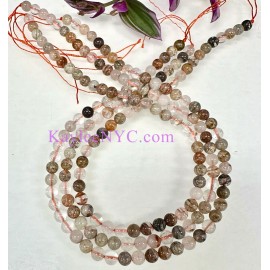 Wholesale Lot 3 Strands 6mm Natural Thousand Layer Phantom Quartz Beads Crystal