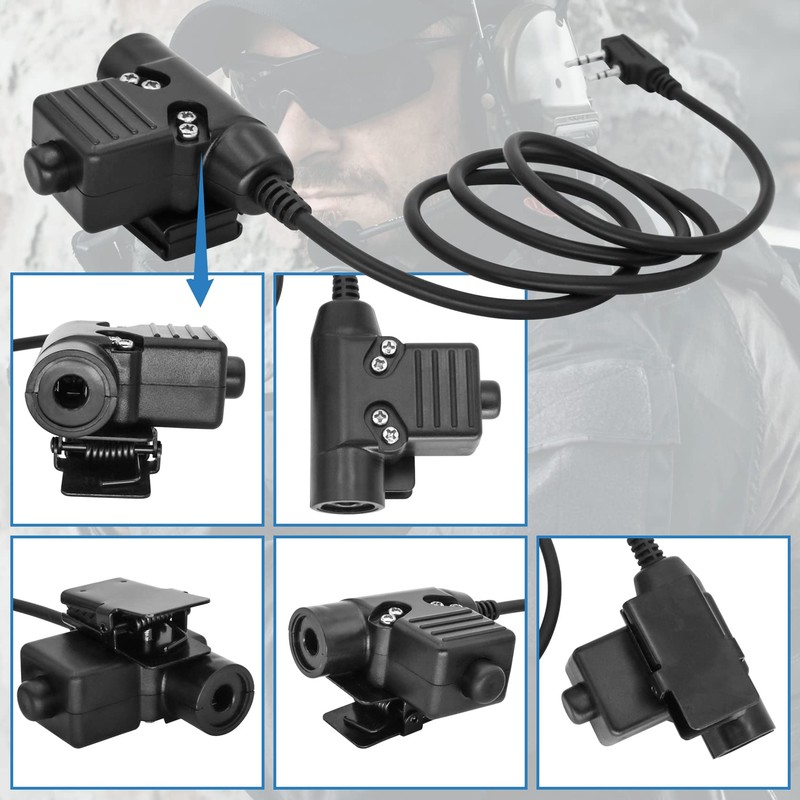Hearangel U94 PTT Adapter K-Plug 2 Pin Civilian Version for