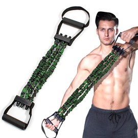 Pacify Expander, Muscle Training, Pectoral, Dilator, Chest Exercise, Grip Strength, Training, High Load 105LB, Green - For Men (High Load 105LB, Green - For Men)