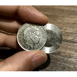 MAGIC 10 pence SPLIT COIN / 10p SPLIT COIN MAGIC TRICK