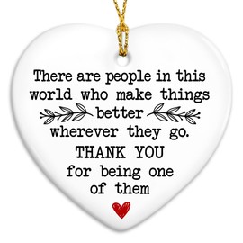 Thank You Gifts for Women, Friends, Family, 2025 Ceramic Christmas Ornaments Keepsake Appreciation Gifts for Coworkers, Boss, Employee, Teacher, Farewell Gift for Coworkers, Friendship Gift for Women