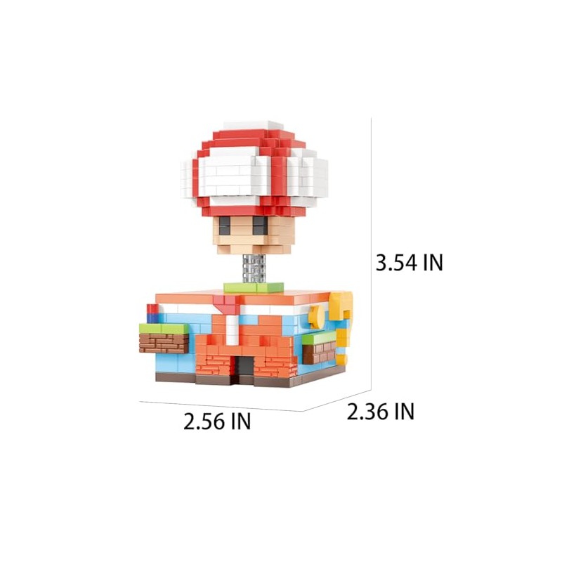 LNZDD Decompression Mushroom Box Building Block Toys, Gifts for Kids