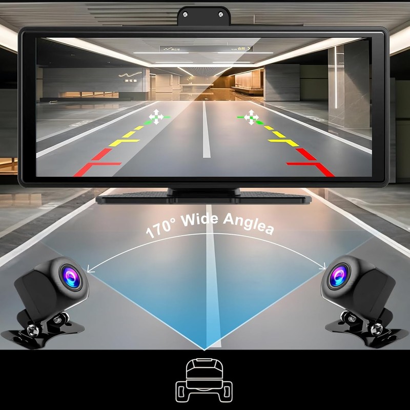 Carplay Screen for Car,10.26" HD IPS Wireless Portable car Stereo