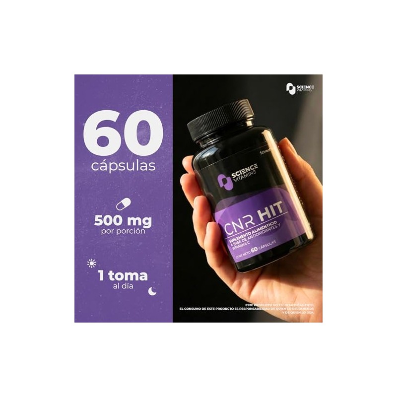 CNR HIT | Glutatión, Trans-Resveratrol, Curcumina y NAD | 60
