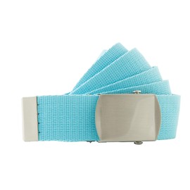 Shenky Band Belt 4 cm Wide Nylon Belt with Belt Buckle Men's Belt Canvas Buckle Women's Belt Nylon Belt Outdoor Military, turquoise