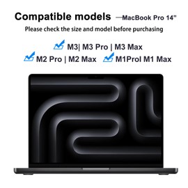 XinWoTuo Tempered Glass Screen Protector for MacBook Pro 14.2'' M2 Pro/M3/M3 Pro/M3 Max 2023 Laptop Touch Sensitive Scratch Resistant Bubble Free Ultra-Thin