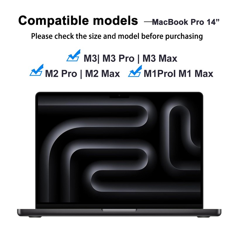 XinWoTuo Tempered Glass Screen Protector for MacBook Pro 14.2'' M2