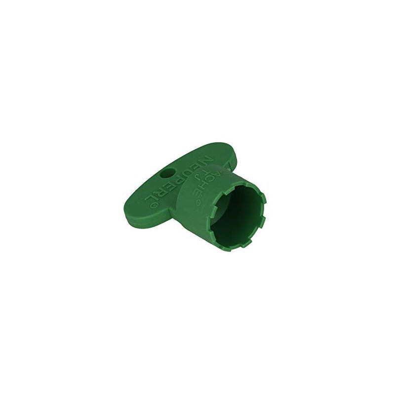 Neoperl Cachè TJ Water Outlet Aerator Polished Metal Green