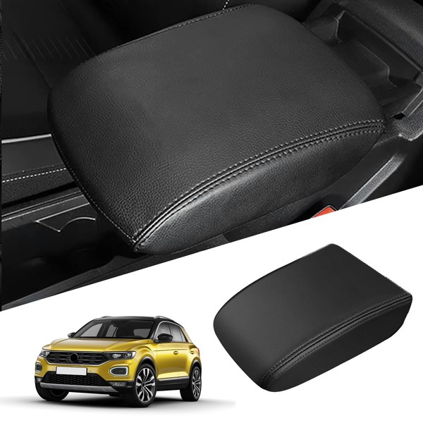 Centre Armrest Cover Compatible with VW T-ROC 2018-2024 Car Centre
