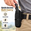 Flashlight Belt Holster for Hands-Free Carry – 360° Rotating Clip