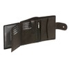 Wallet with outside lock LEAS, Genuine Leather, black - ''LEAS